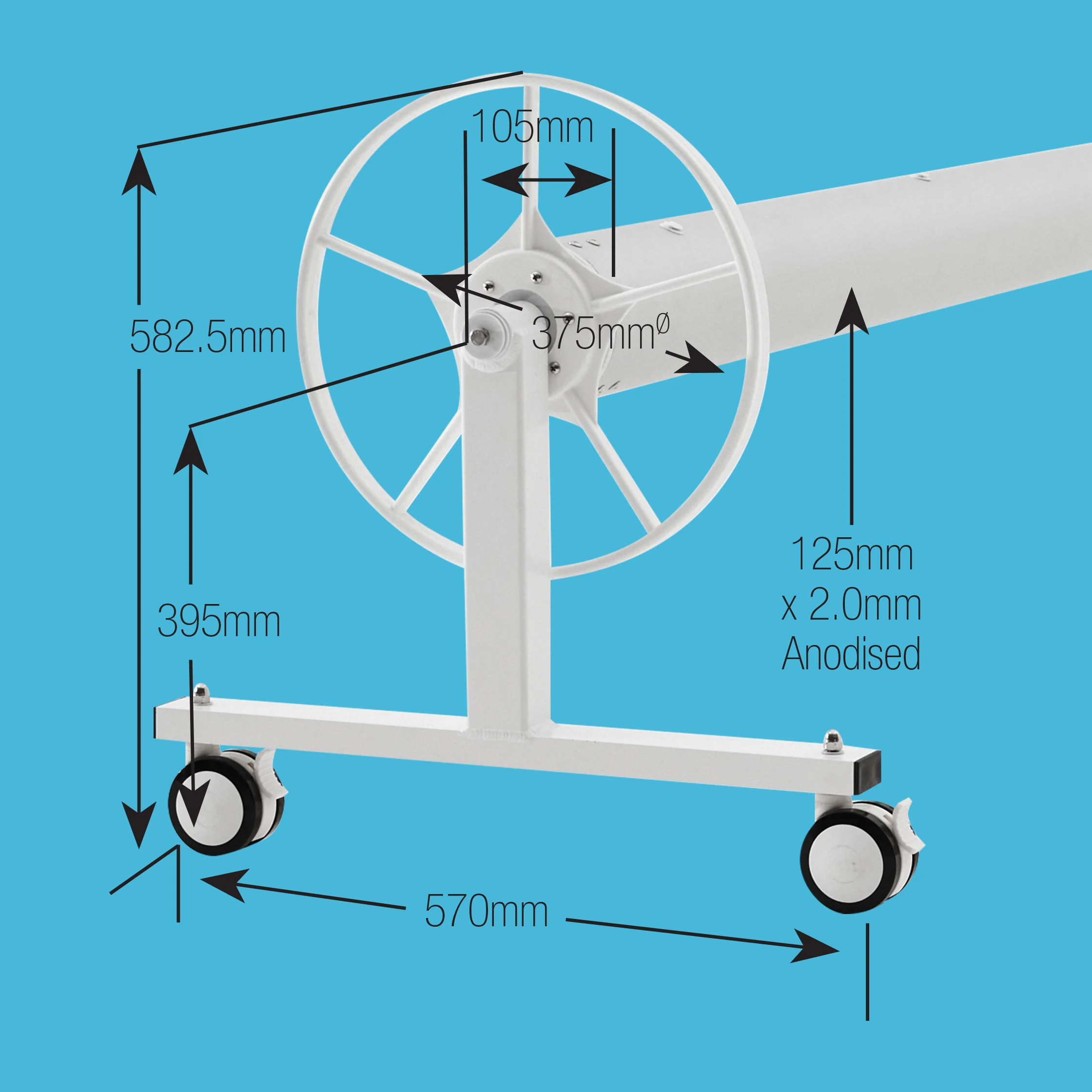 125fm Pool Roller Size Guide