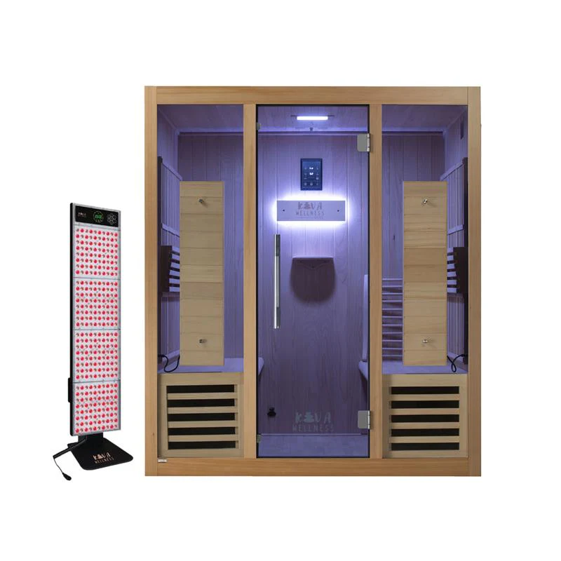 Rise 4personfullspectruminfraredsaunawithredlighttherapypanel